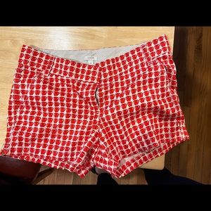 Apple print shorts